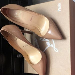 Christian Louboutin Pigalle Pato 120 patent Nude